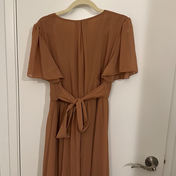 Camel colored maternity dress. Pink Blush Maternity. Ricarica label. Size L. - Picture 6 of 6